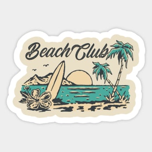 BEACH CLUB Sticker